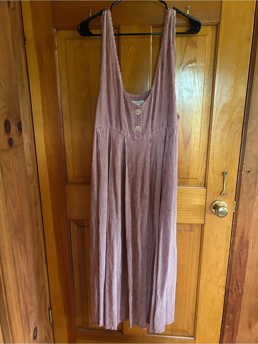 Express Gingham Maxi Dress